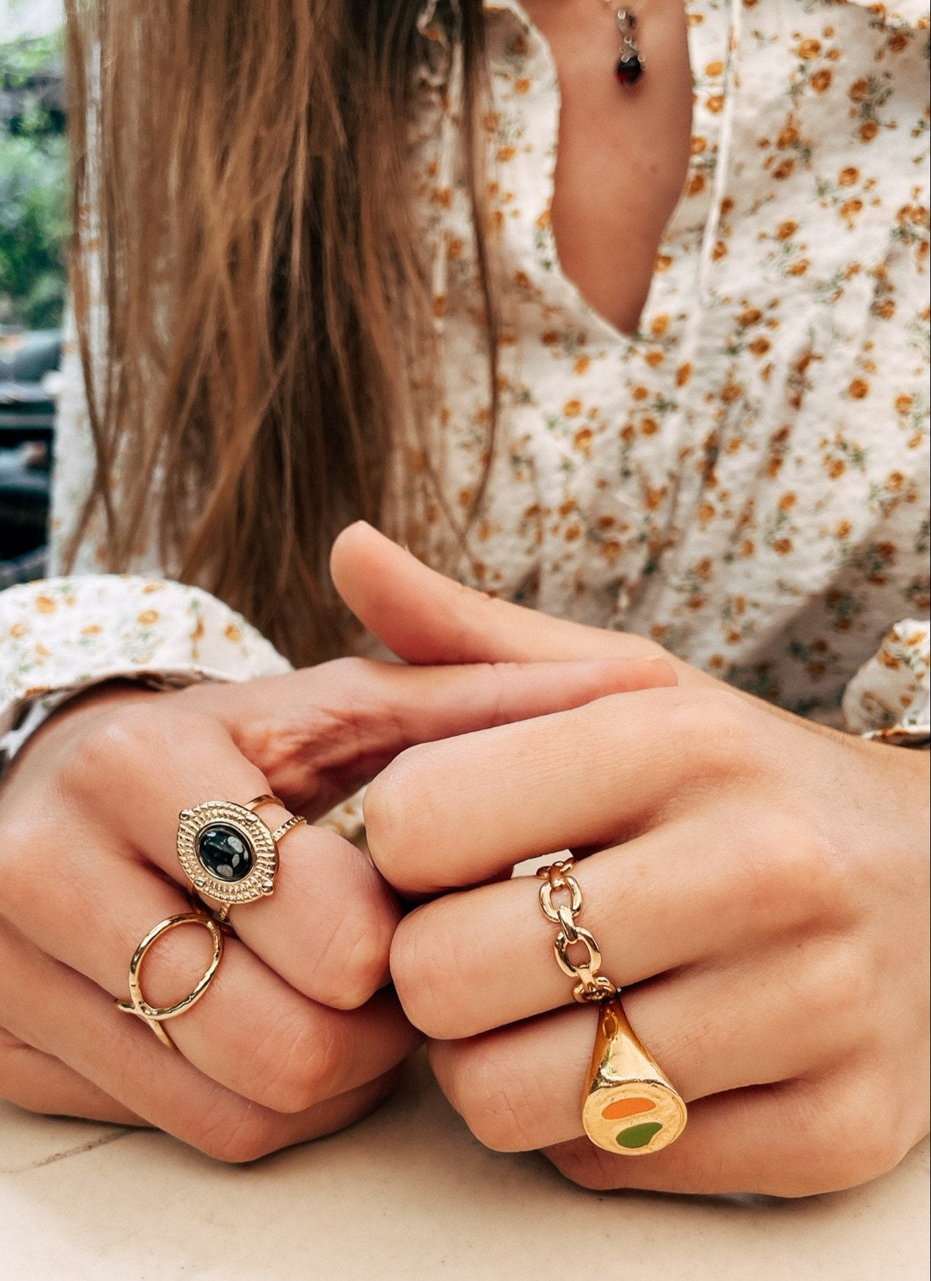 Anillos Marquesa, Llançà, Escala y S'Alguer de acero inoxidable