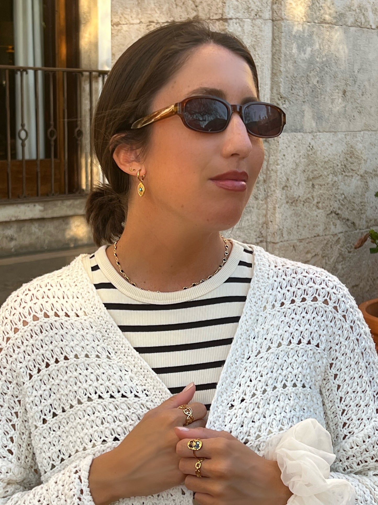 Anillos Morisca, Escala y El Golfet, collar Les Formigues, y pendientes Aiguablava