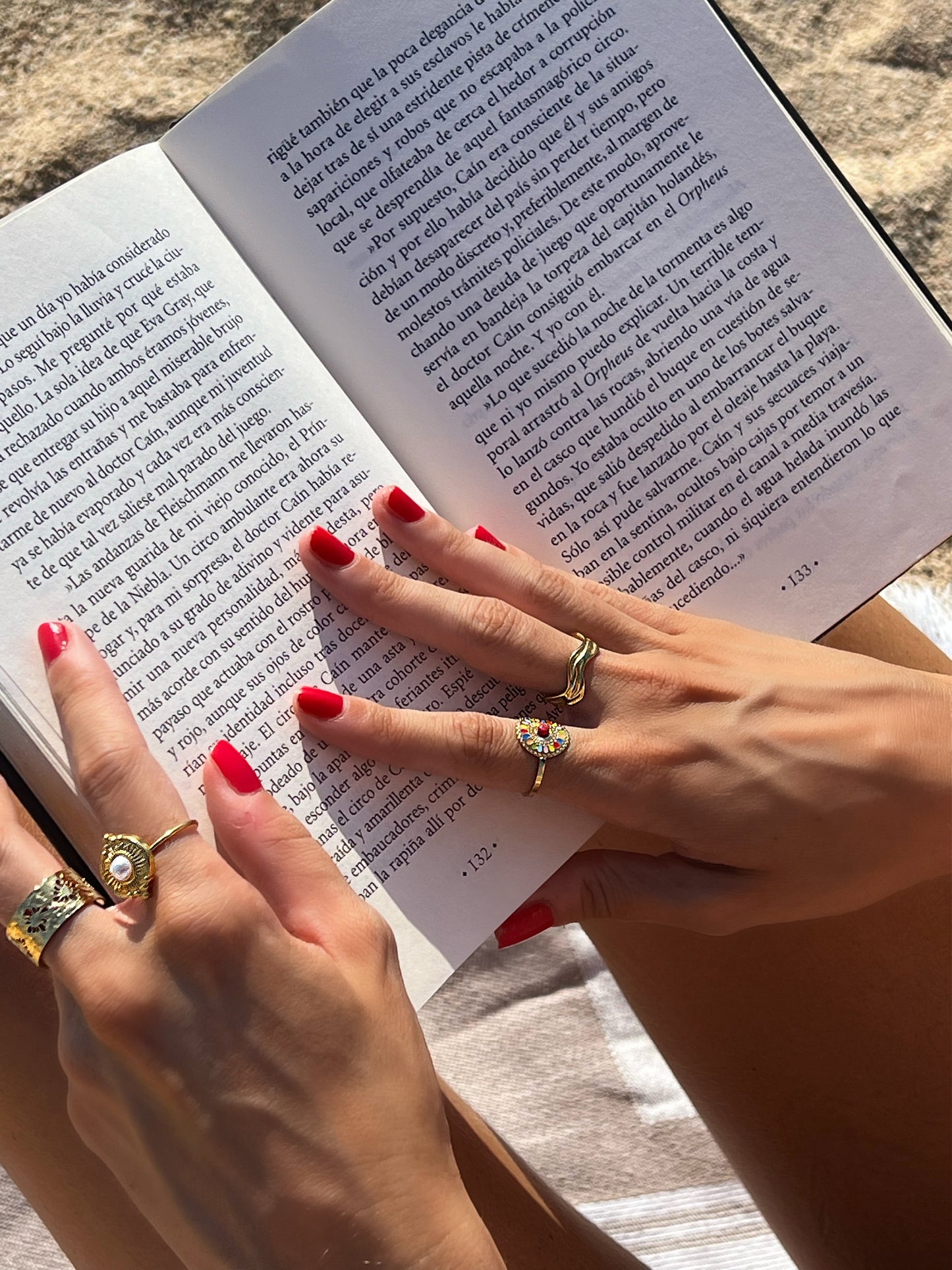 Anillos Peratallada, Llafranc, Des Calders y Port Des Pi de acero inoxidable. 