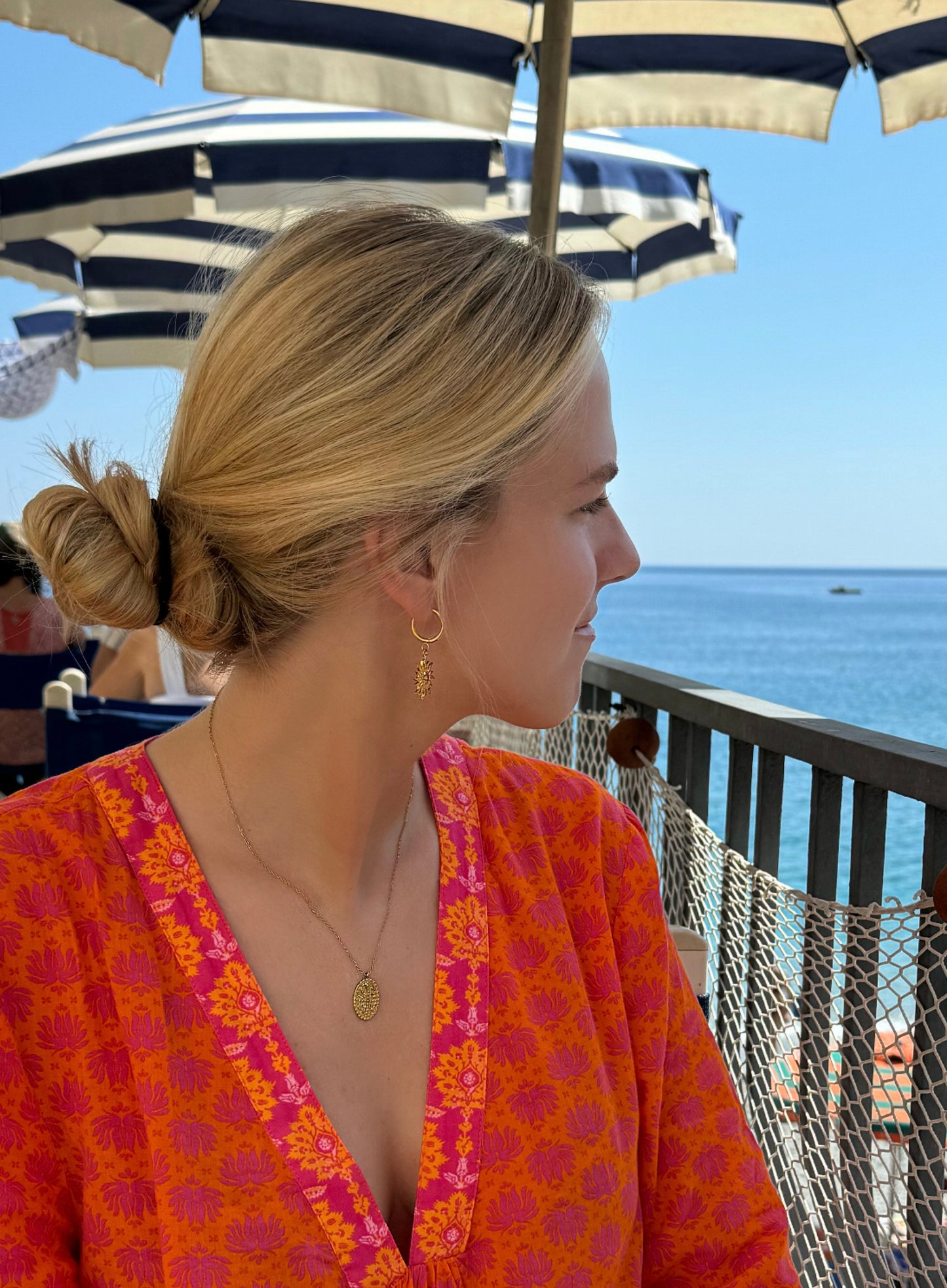 Collar y pendientes de acero inoxidable