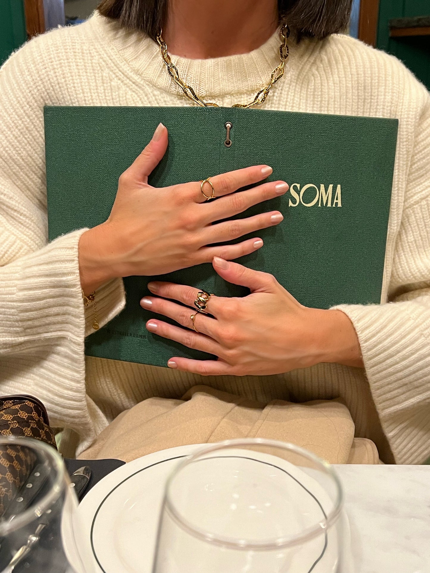 Anillos Llançà, Gola del Ter y Pola, y collar Peralada